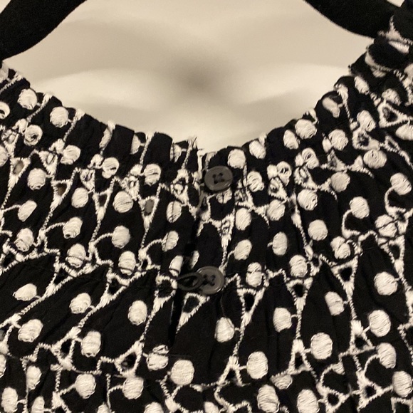 Black and White Ann Taylor Loft midi dress - Picture 3 of 7